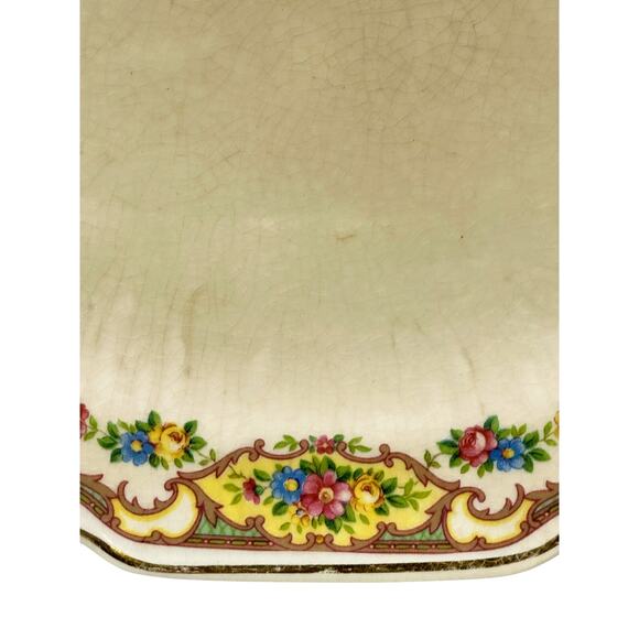 Mount Clemens Pottery 'Mildred' Vintage 1930's 11.5" Oval Serving Platter - Picture 5 of 6